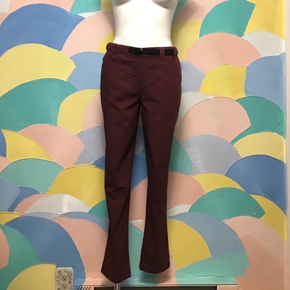 Herschel maroon long pants with adjustable waist band size small